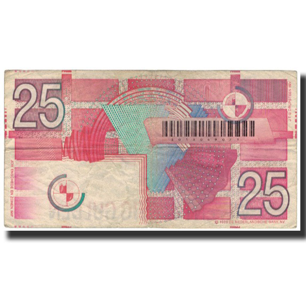 Banknote, Netherlands, 25 Gulden, 1989-04-05, KM:100, VF(20-25)