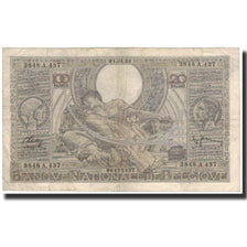 Banknote, Belgium, 100 Francs-20 Belgas, 1938-04-21, KM:107, VF(20-25)