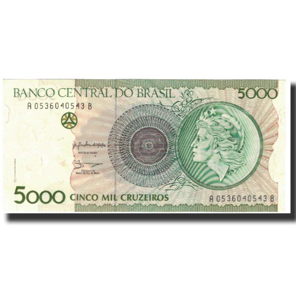 Banknote, Brazil, 5000 Cruzeiros, 1990, KM:227, UNC(65-70)