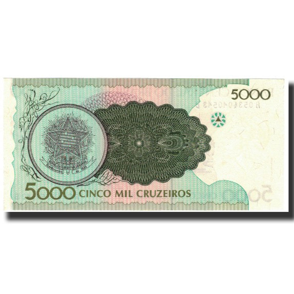 Banknote, Brazil, 5000 Cruzeiros, 1990, KM:227, UNC(65-70)