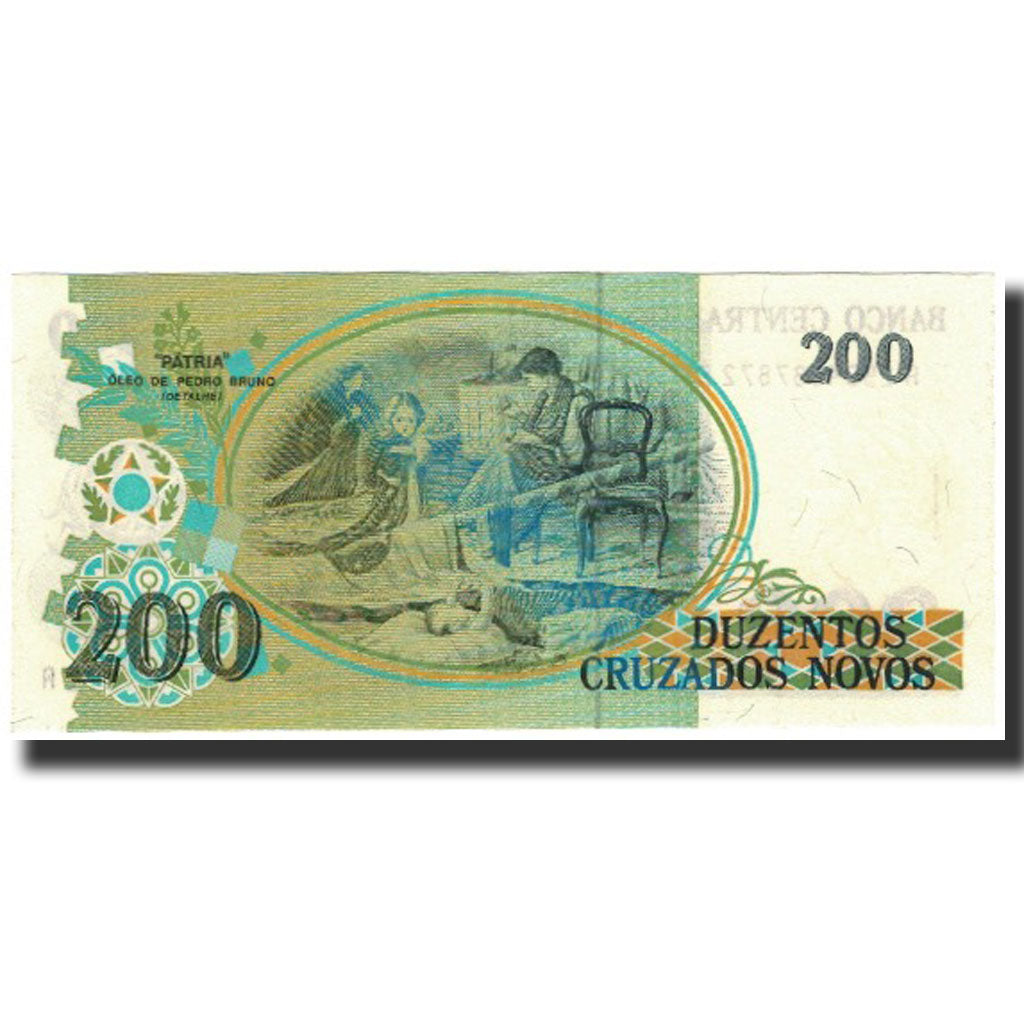 Billet, Brésil, 200 Cruzeiros on 200 Cruzados Novos, 1991, KM:225b, NEUF
