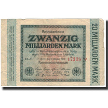 Banknote, Germany, 20 Milliarden Mark, 1923-10-01, KM:118a, VF(30-35)