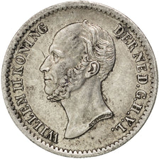 NETHERLANDS, 10 Cents, 1849, KM #75, AU(50-53), Silver, 15, 1.39