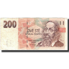 Geldschein, Tschechische Republik, 200 Korun, 1998, KM:19, SS
