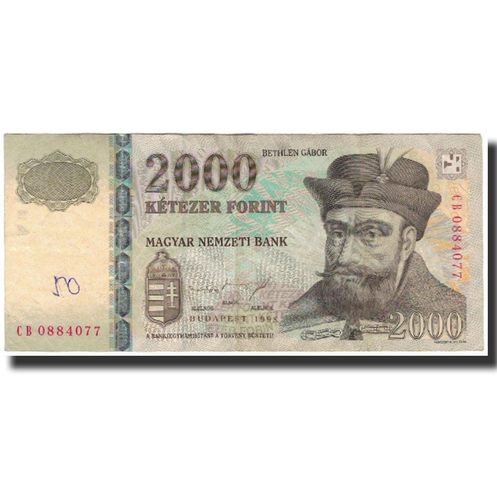Banknote, Hungary, 2000 Forint, 1998, KM:181a, VF(30-35)