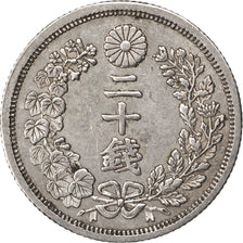 Coin, Japan, Mutsuhito, 20 Sen, 1873, EF(40-45), Silver, KM:24