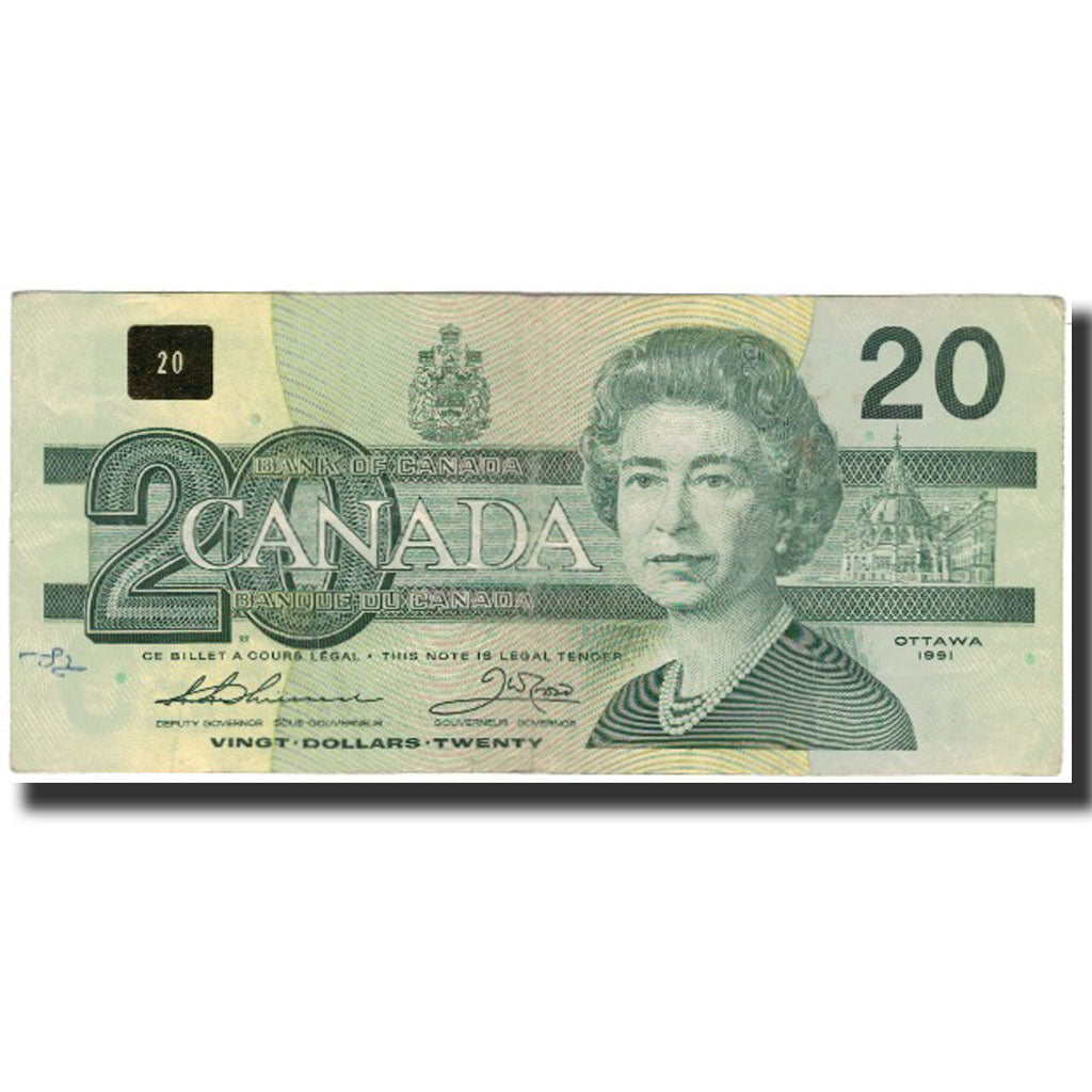 Banconote, Canada, 20 Dollars, 1991, KM:97a, BB