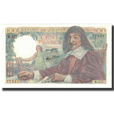 France, 100 Francs, 100 F 1942-1944 ''Descartes'', 1944-10-12, SPL