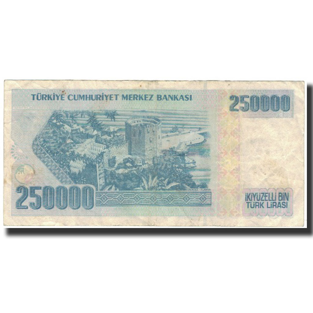 Banknote, Turkey, 250,000 Lira, 1998, KM:211, VF(30-35)