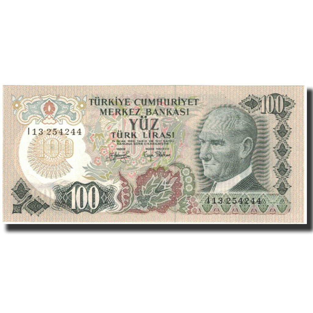 Banknote, Turkey, 100 Lira, 1972, KM:189a, UNC(65-70)