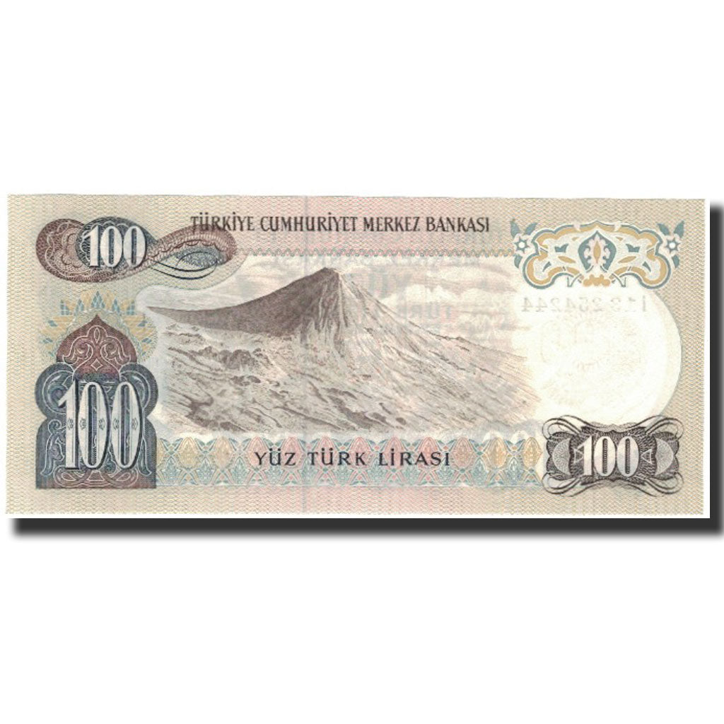 Banknote, Turkey, 100 Lira, 1972, KM:189a, UNC(65-70)
