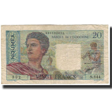 Banknote, New Caledonia, 20 Francs, 1963, KM:50c, VF(20-25)