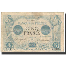 France, 5 Francs, 5 F 1871-1874 ''Noir'', 1873, TB+, Fayette:VF 1.17, KM:60