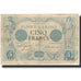 Francja, 5 Francs, Noir, 1873, VF(20-25), Fayette:VF 1.17, KM:60