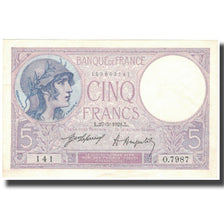 Francia, 5 Francs, 5 F 1917-1940 ''Violet'', 1921-05-27, SPL, Fayette:3.5