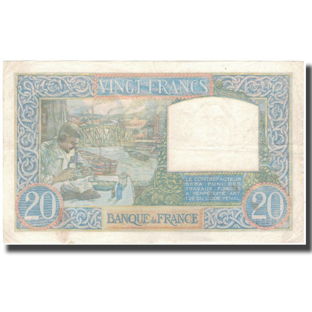 Frankreich, 20 Francs, 20 F 1939-1942 ''Science et Travail'', 1941-10-30, SS+