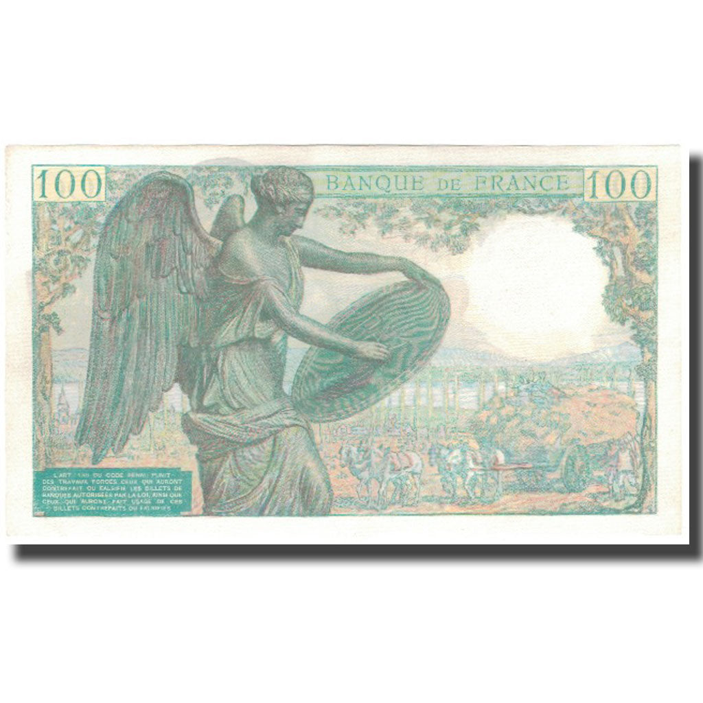France, 100 Francs, 100 F 1942-1944 ''Descartes'', 1944-10-12, NEUF
