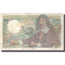 France, 100 Francs, 100 F 1942-1944 ''Descartes'', 1942-05-15, VF(20-25)