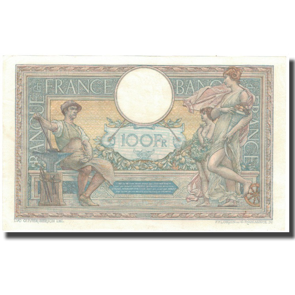 France, 100 Francs, 100 F 1908-1939 ''Luc Olivier Merson'', 1926-10-14, SUP
