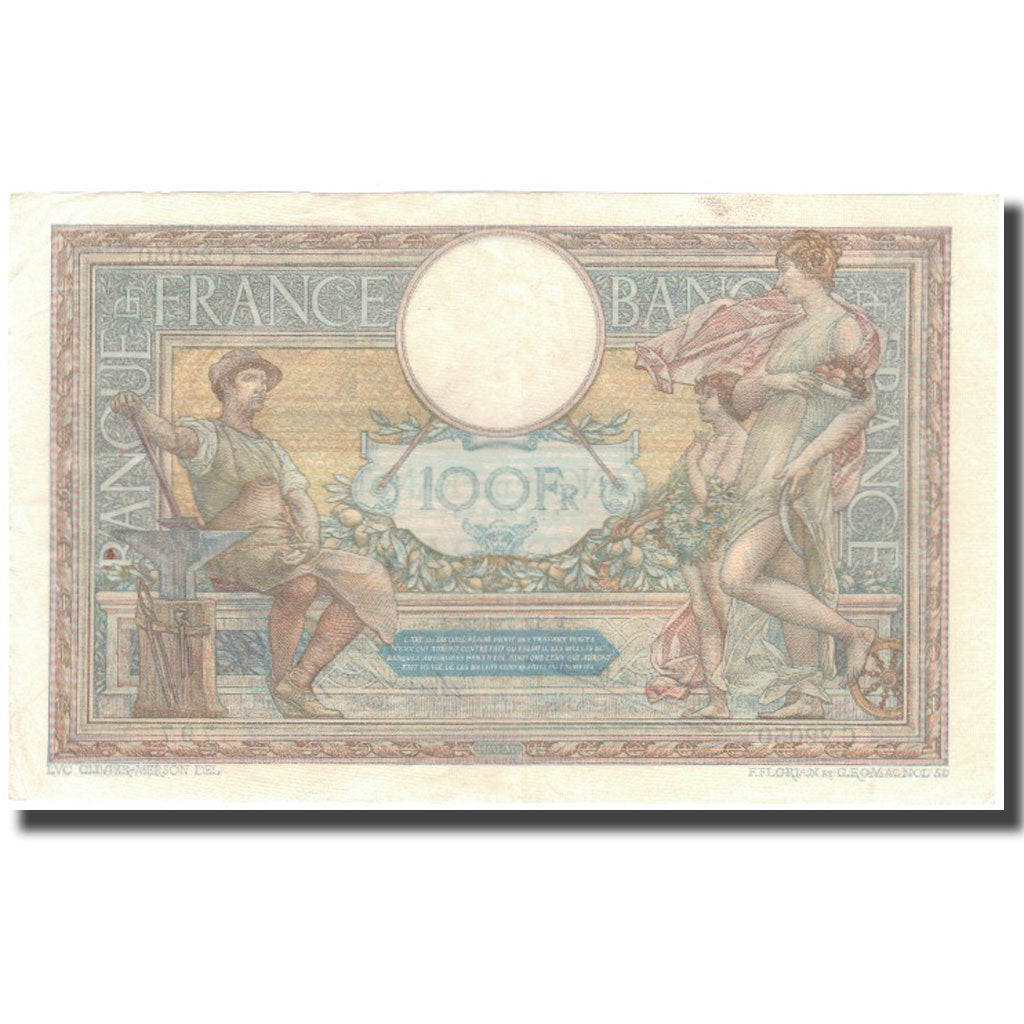Frankrijk, 100 Francs, 100 F 1908-1939 ''Luc Olivier Merson'', 1928-07-12, SUP