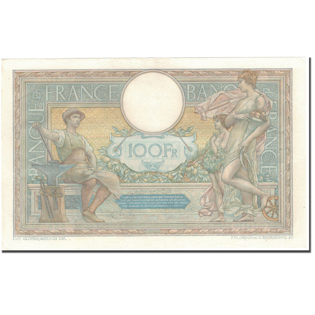 Frankrijk, 100 Francs, 100 F 1908-1939 ''Luc Olivier Merson'', 1926-05-07, SUP