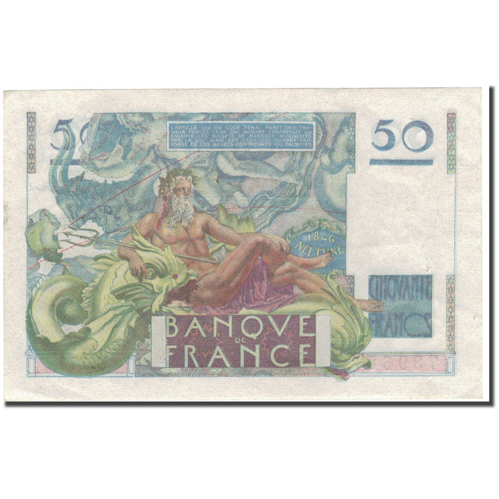 France, 50 Francs, 50 F 1946-1951 ''Le Verrier'', 1951-02-01, UNC(63)