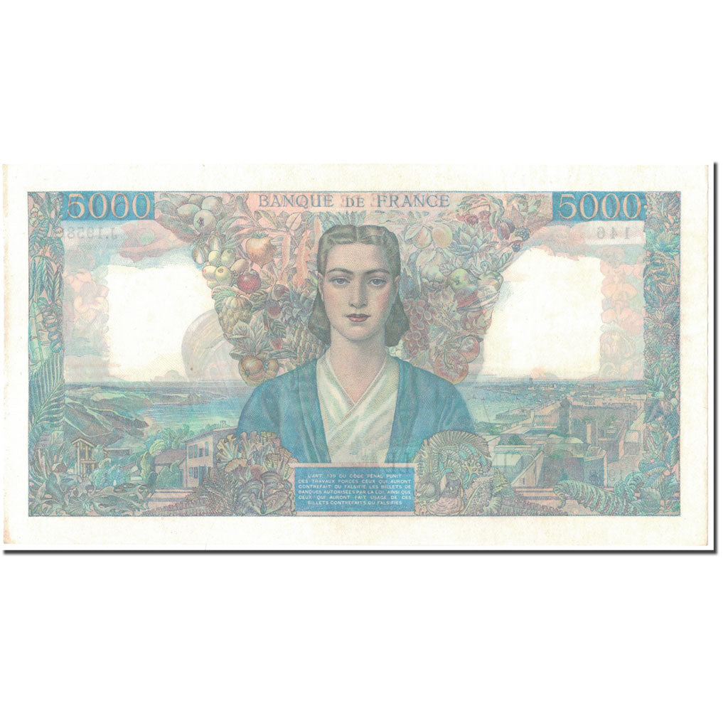 Francia, 5000 Francs, 5 000 F 1942-1947 ''Empire Français'', 1946-03-28, SC