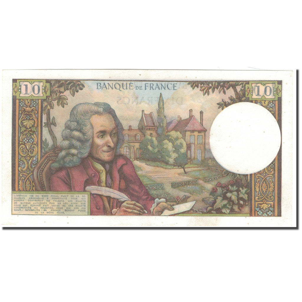 France, 10 Francs, 10 F 1963-1973 ''Voltaire'', 1969-08-07, UNC(65-70)