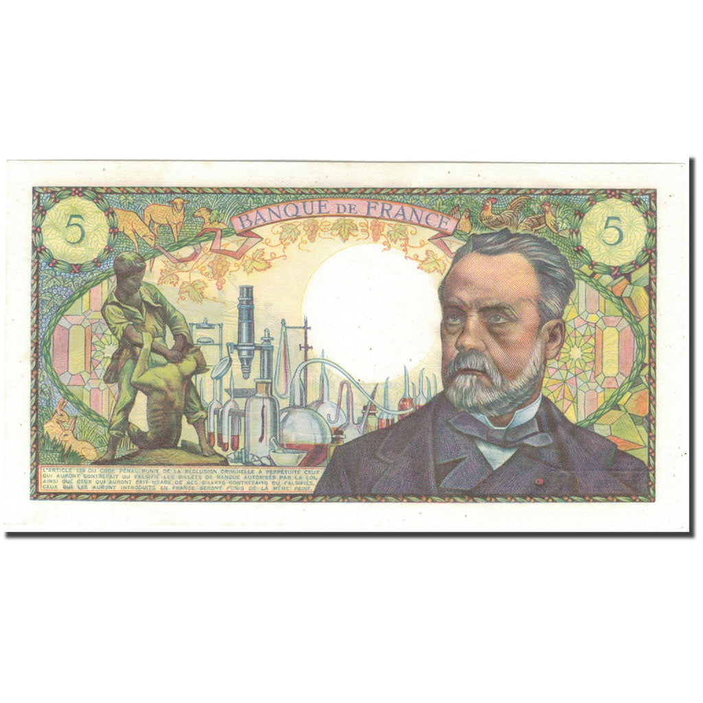 France, 5 Francs, 5 F 1966-1970 ''Pasteur'', 1967-12-07, UNC(65-70)