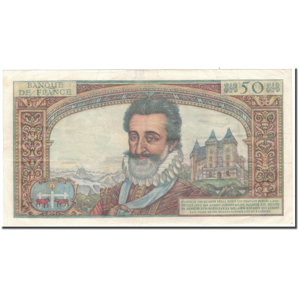 France, 50 Nouveaux Francs, 50 NF 1959-1961 ''Henri IV'', 1959-07-02, AU(55-58)