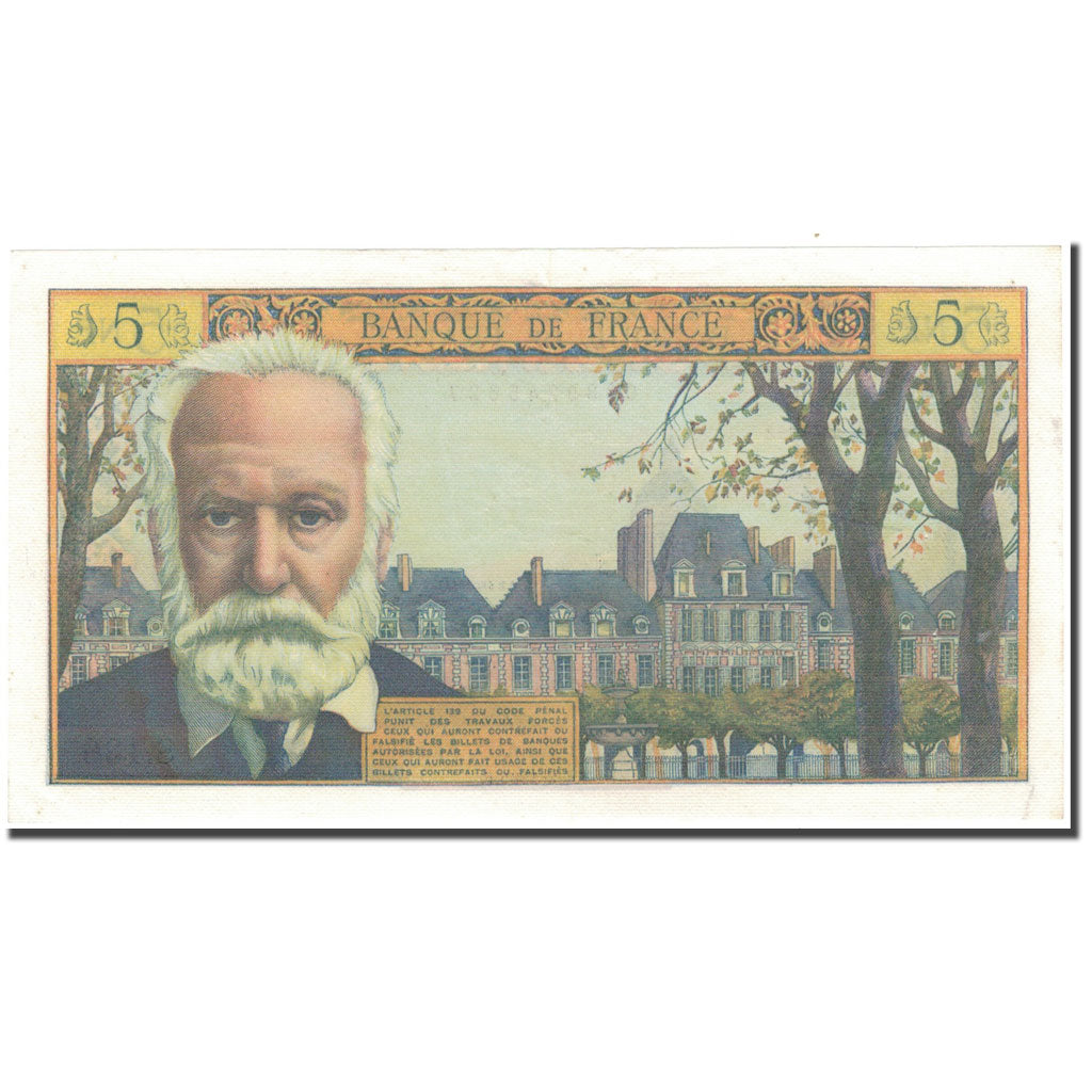 Francia, 5 Nouveaux Francs, 5 NF 1959-1965 ''Victor Hugo'', 1965-02-04, EBC