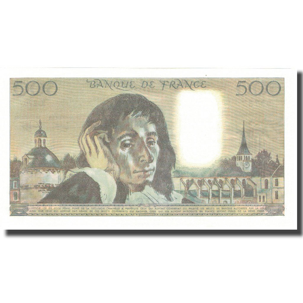 France, 500 Francs, 500 F 1968-1993 ''Pascal'', 1985-01-03, UNC(65-70)