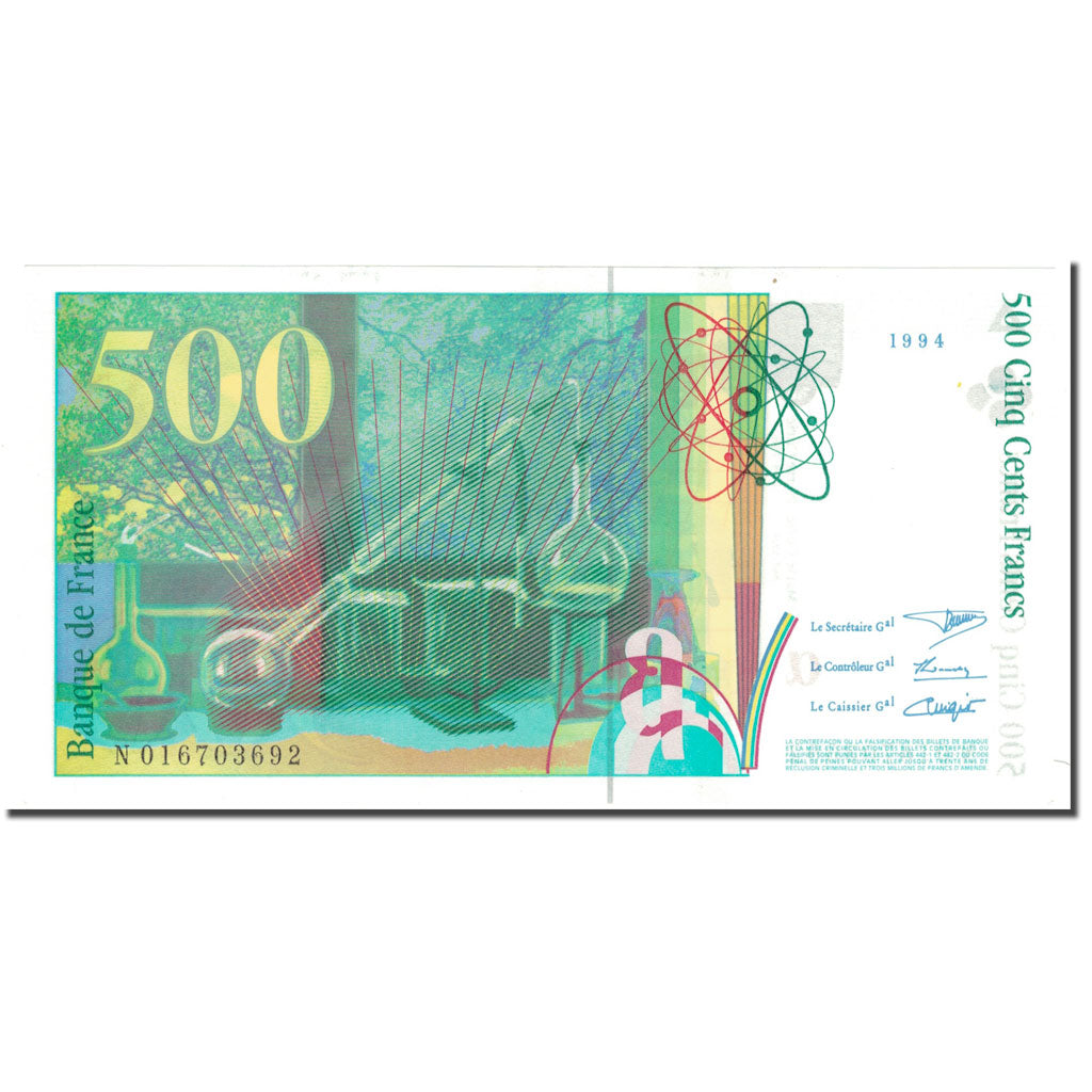 Frankrijk, 500 Francs, 500 F 1994-2000 ''Pierre et Marie Curie'', 1994, NIEUW