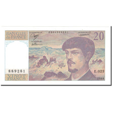 France, 20 Francs, 20 F 1980-1997 ''Debussy'', 1988, UNC(63), Fayette:66.9