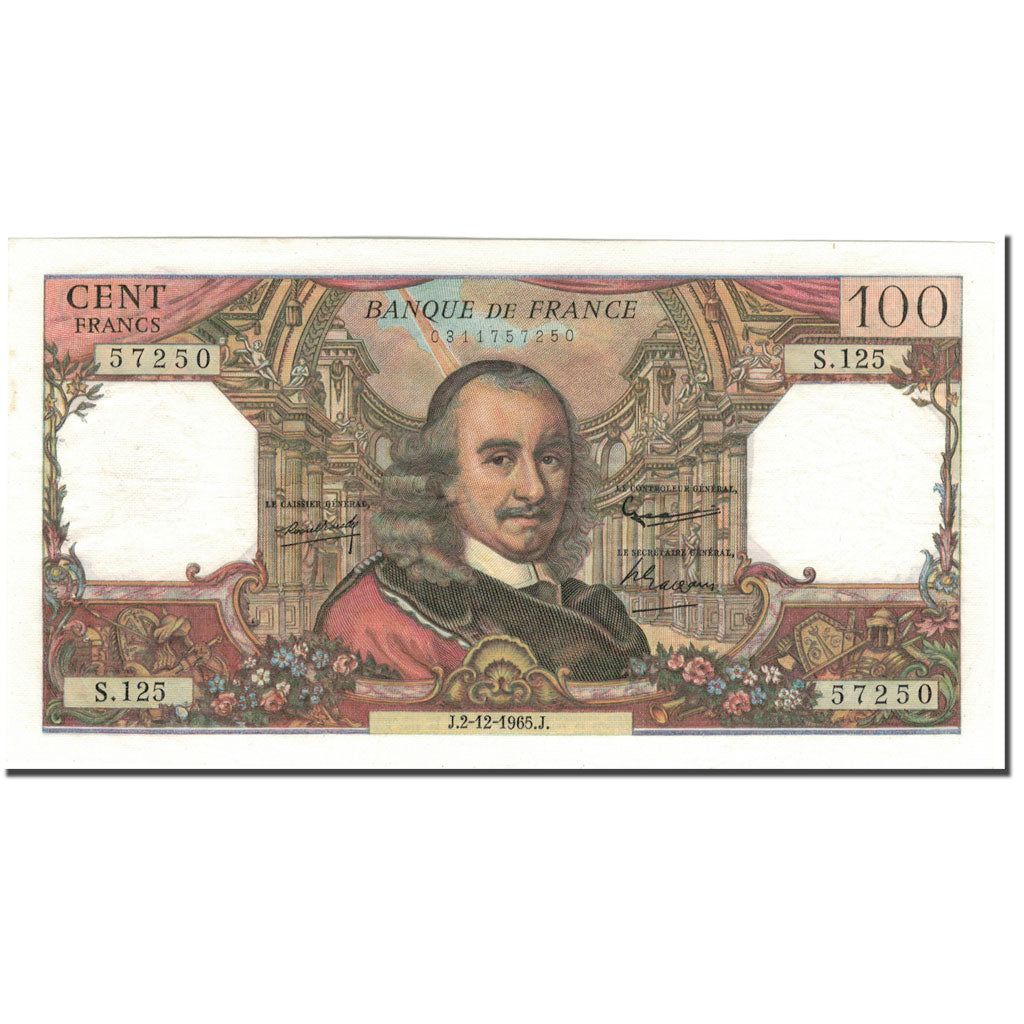 Frankrijk, 100 Francs, 100 F 1964-1979 ''Corneille'', 1965-12-02, SUP