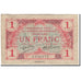 Billete, 1 Franc, 1917, África ecuatorial francesa, KM:2a, BC