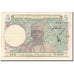 Billet, French West Africa, 5 Francs, 1942-04-22, KM:25, TTB+