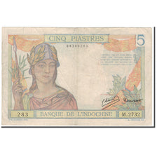 Banknote, FRENCH INDO-CHINA, 5 Piastres, 1931, KM:55b, EF(40-45)