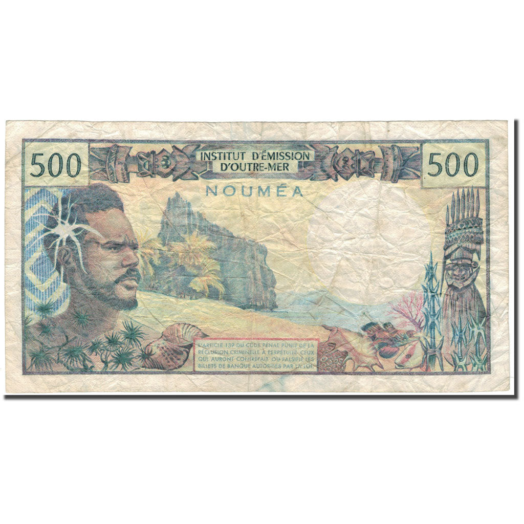 Banknote, New Caledonia, 500 Francs, 1977, KM:60b, VF(20-25)