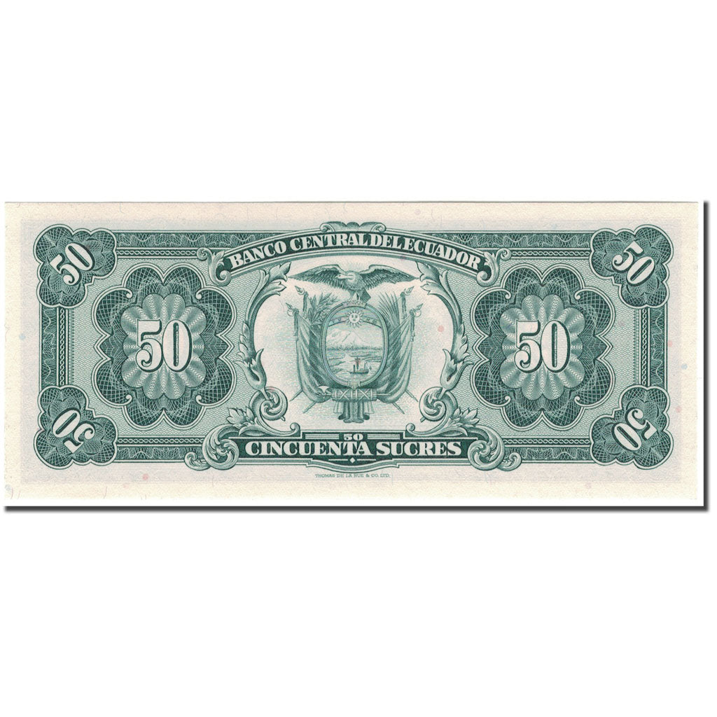 Banknote, Ecuador, 50 Sucres, 1982-08-20, KM:116e, UNC(65-70)