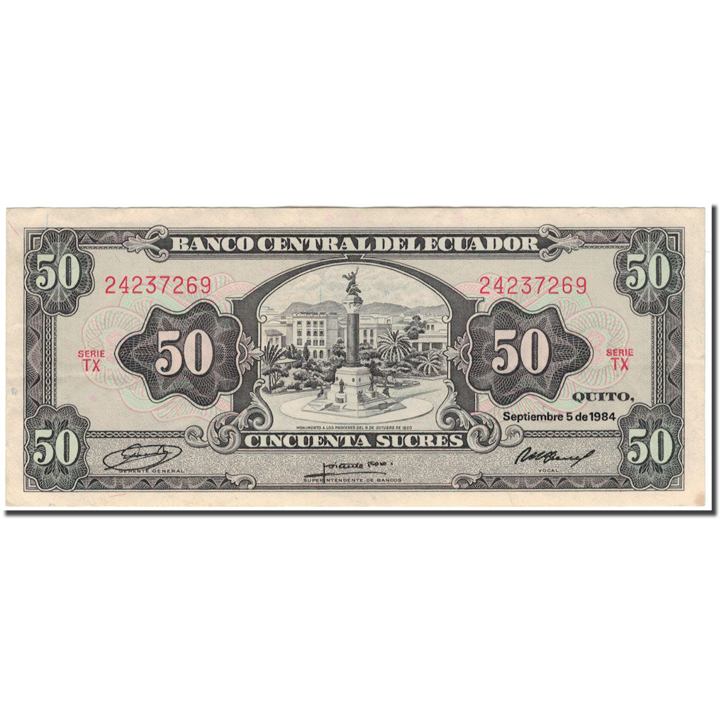 Banknote, Ecuador, 50 Sucres, 1984-09-05, KM:122a, UNC(63)