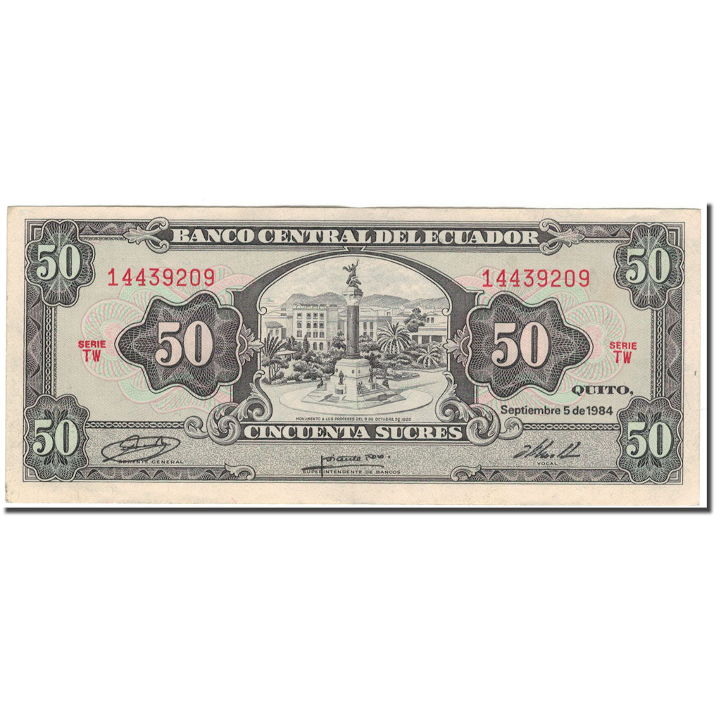 Banknote, Ecuador, 50 Sucres, 1984-09-05, KM:122a, UNC(63)