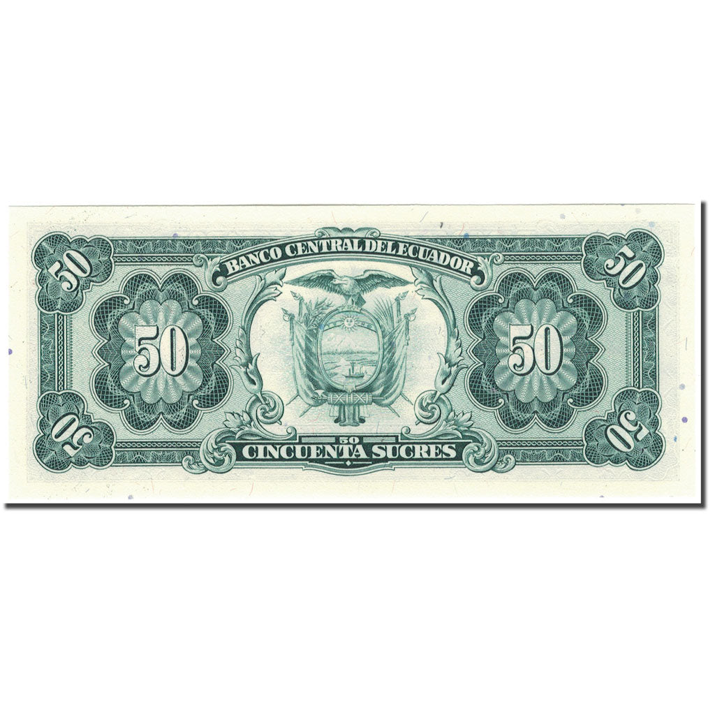 Banknote, Ecuador, 50 Sucres, 1988-11-22, KM:122a, UNC(65-70)