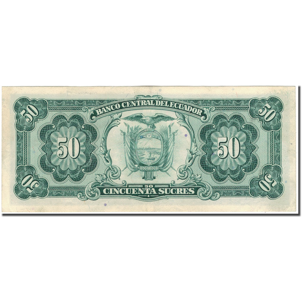 Banknote, Ecuador, 50 Sucres, 1988-11-22, KM:122a, UNC(60-62)