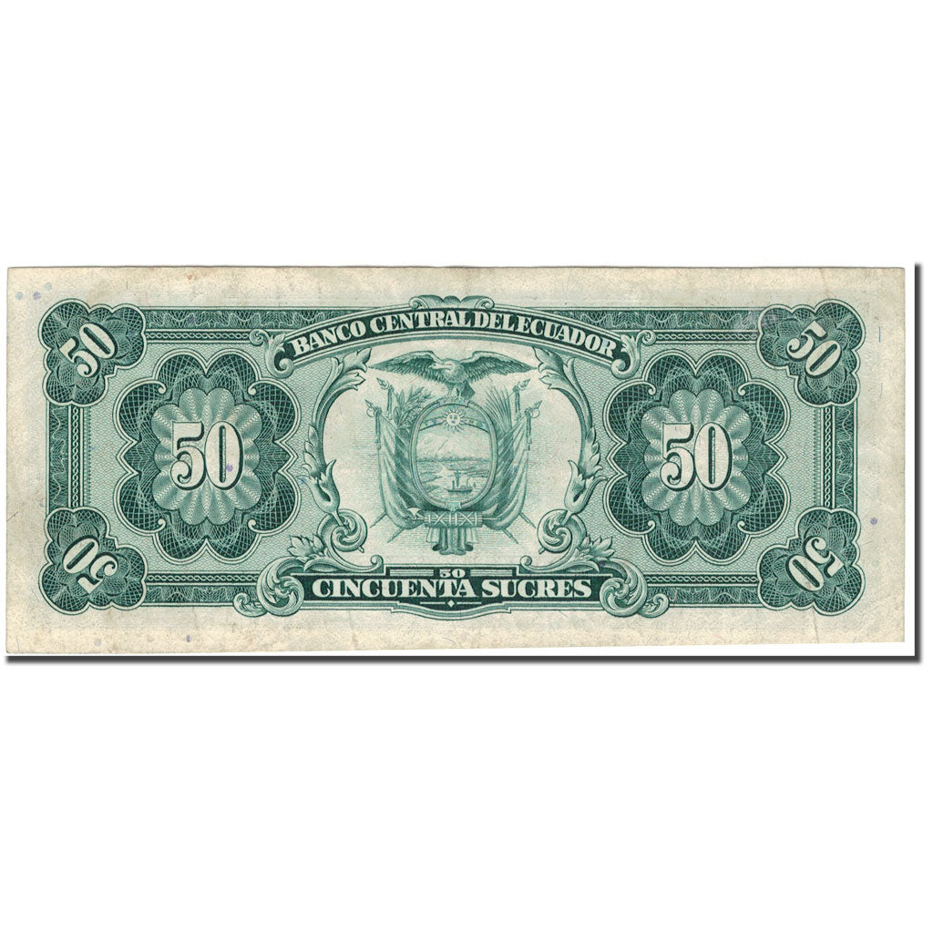 Banknote, Ecuador, 50 Sucres, 1988-11-22, KM:122a, EF(40-45)