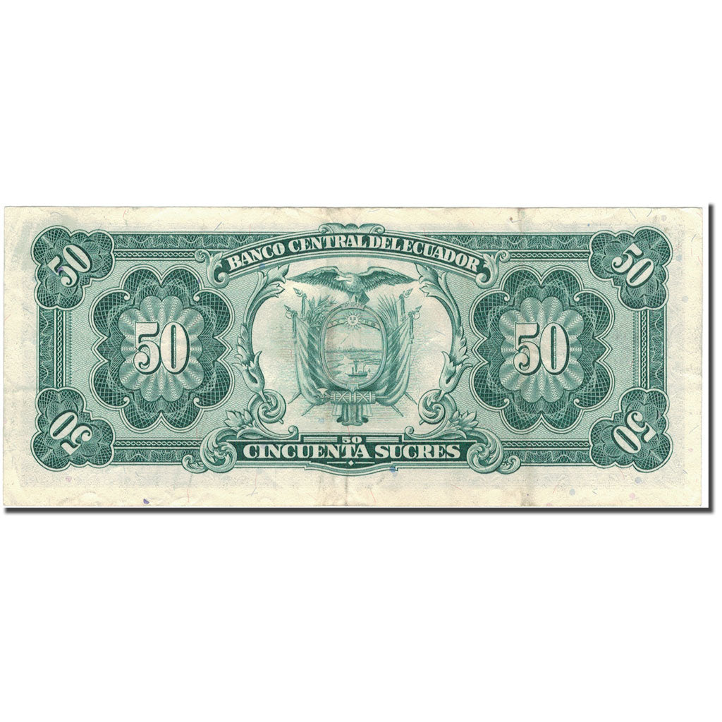 Banknote, Ecuador, 50 Sucres, 1988-11-22, KM:122a, EF(40-45)
