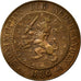 Munten, Nederland, William III, 2-1/2 Cent, 1886, ZF+, Bronze, KM:108.1