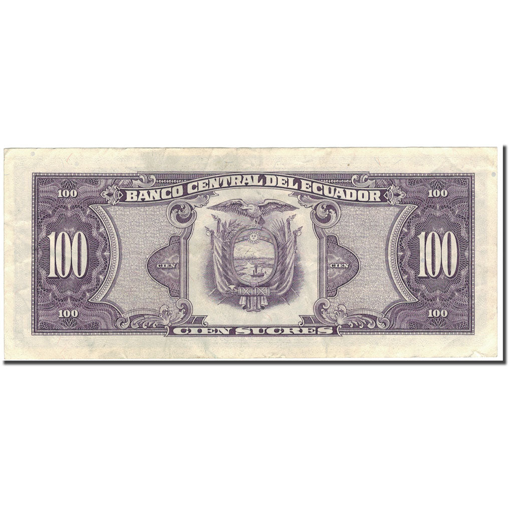 Banknote, Ecuador, 100 Sucres, 1990-04-20, KM:123, EF(40-45)
