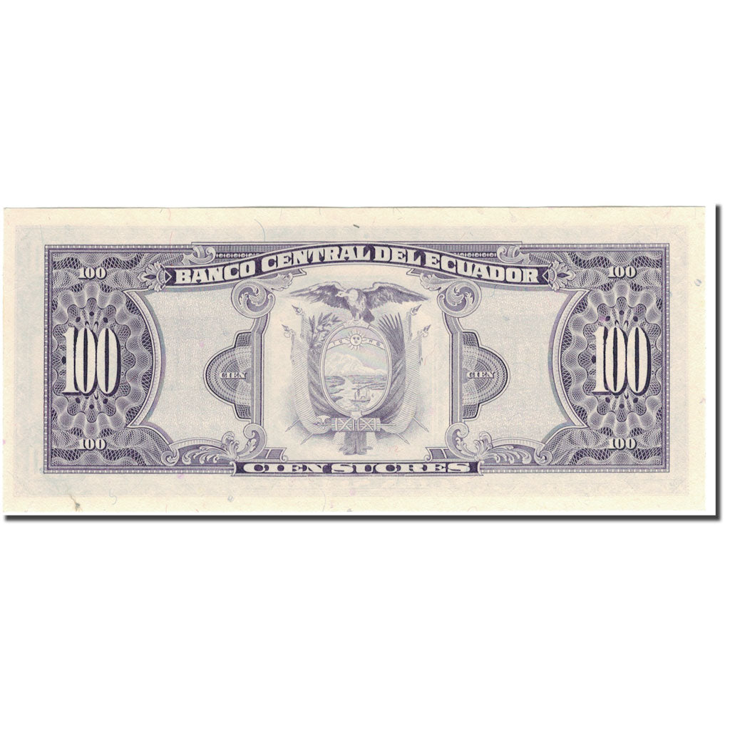 Banknote, Ecuador, 100 Sucres, 1988-06-08, KM:123Aa, UNC(65-70)
