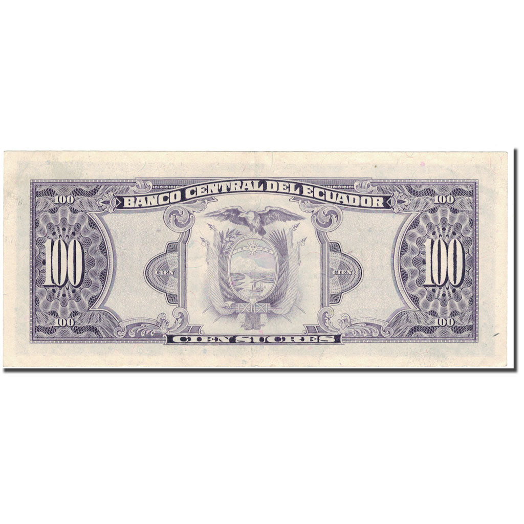 Banknote, Ecuador, 100 Sucres, 1988-06-08, KM:123Aa, EF(40-45)
